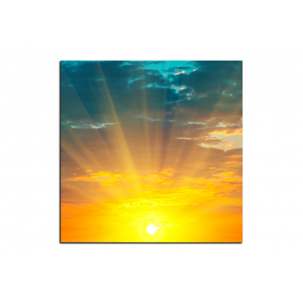 Obraz na plátně - Západ slunce - čtverec